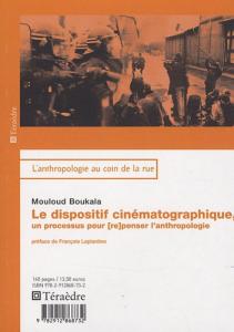 Couverture du livre Le dispositif cinématographique par Mouloud Boukala